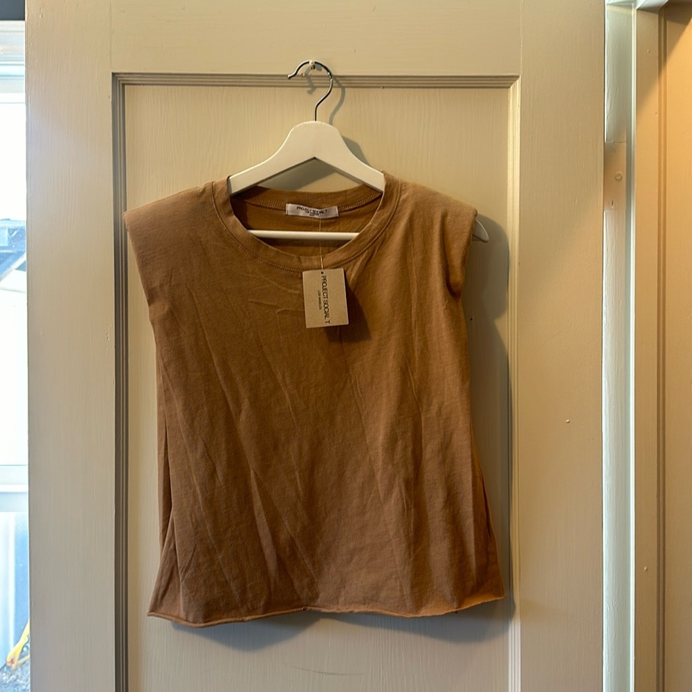 Project Social Magali Shoulder Pad Muscle Tank
